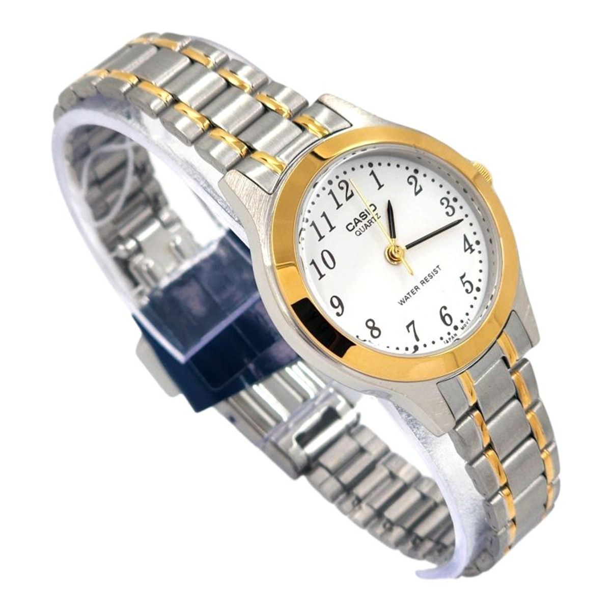 CASIO - Reloj Casio dama LTP-1128G-7B correa acero dorada ajustable