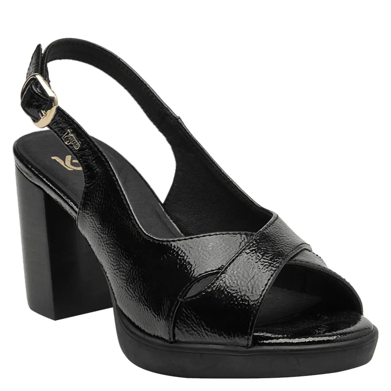 16 HRS - Sandalia Mujer Formal Negro 16 Hrs