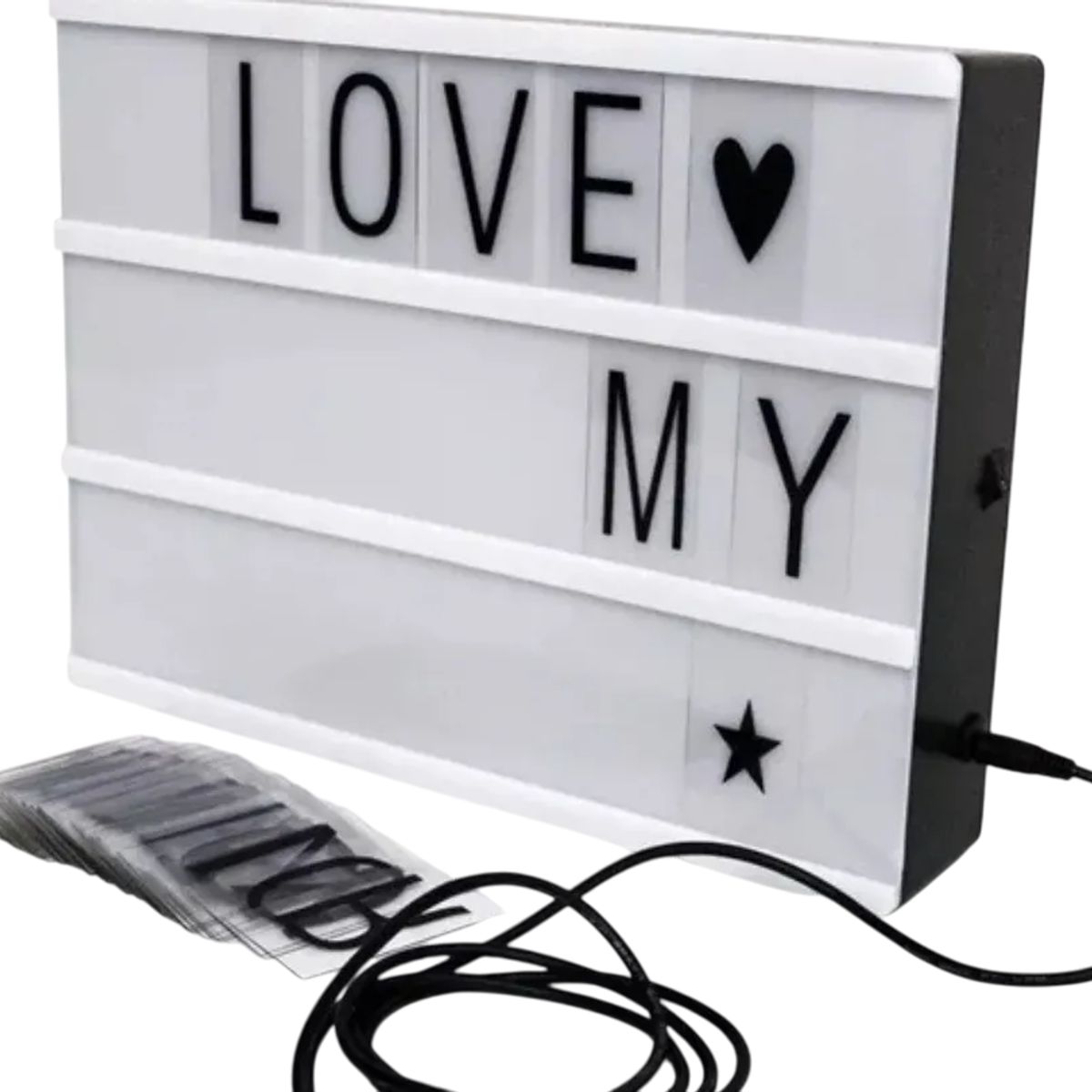 GENERICO - Letrero Decorativo Cuadrado Plástico Genérica