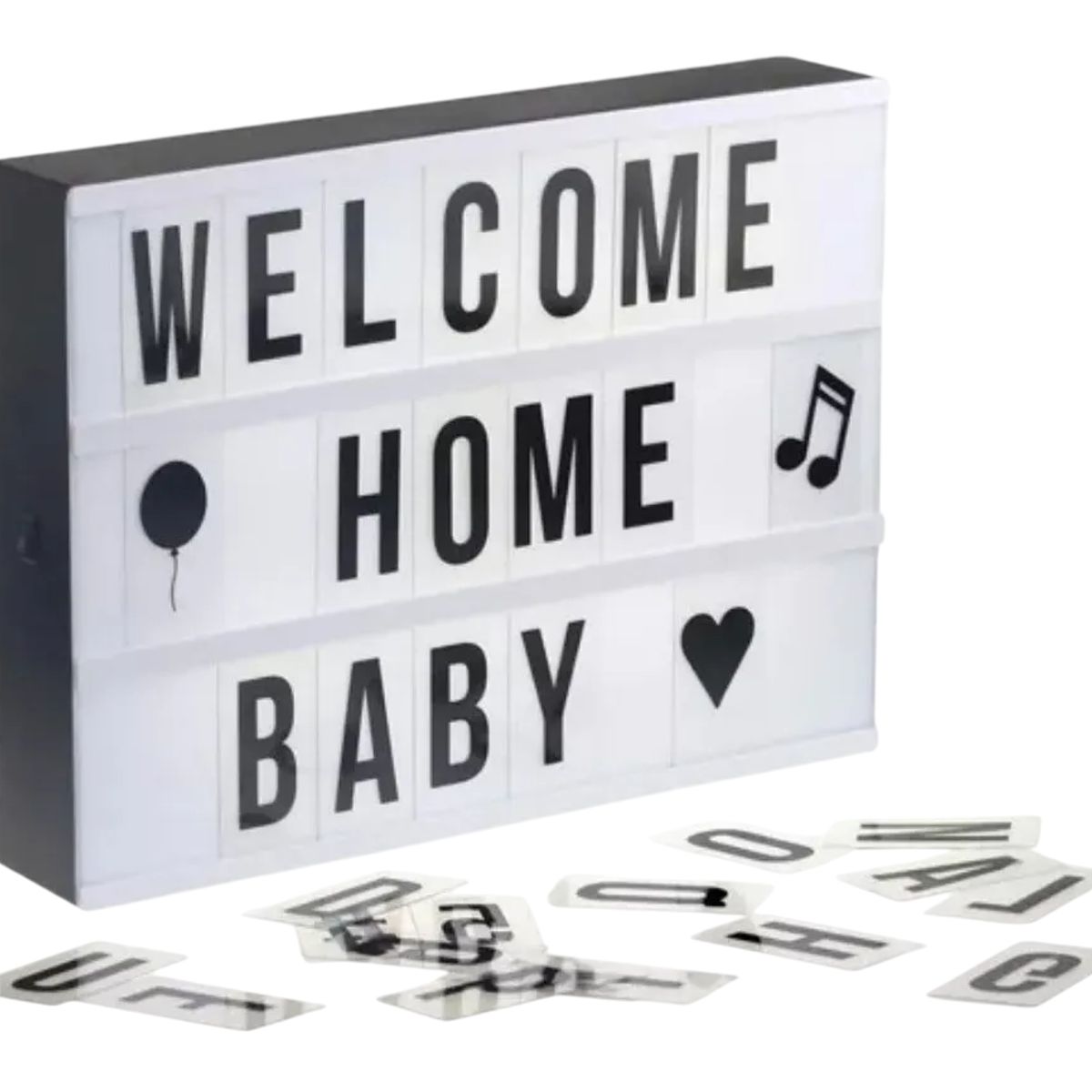 GENERICO - Letrero Decorativo Cuadrado Plástico Genérica