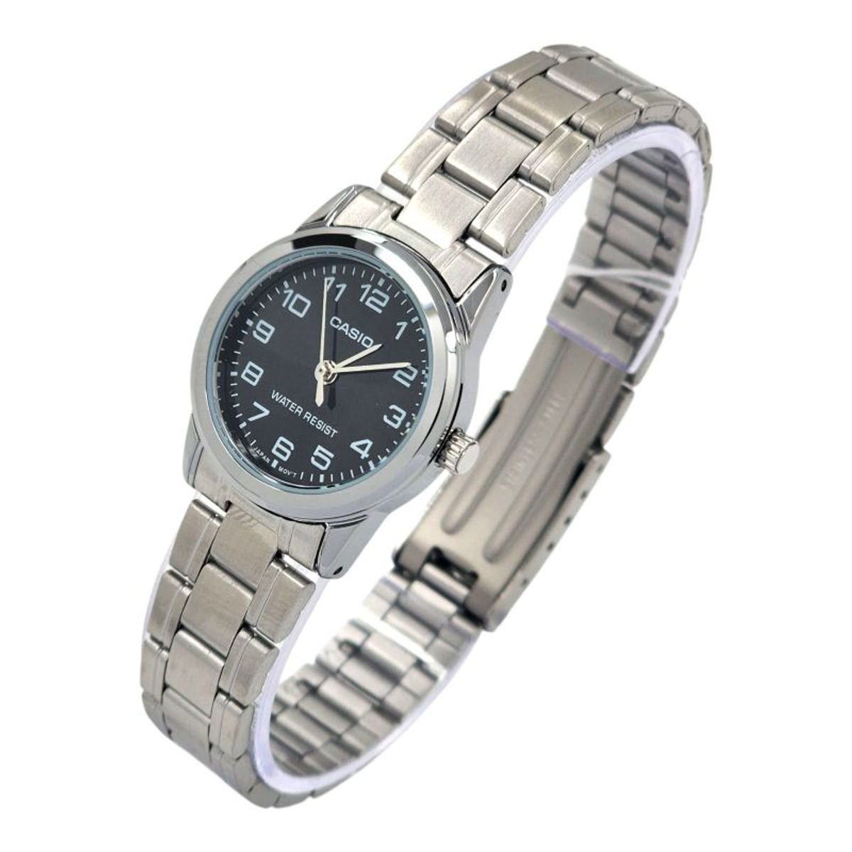 CASIO - Reloj Casio dama LTP-V001D-1B acero inoxidable fondo negro