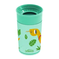 DR BROWN'S - Vaso 360° Antiderrames sin asas 300ml 9M+ Verde Dr Brown´s