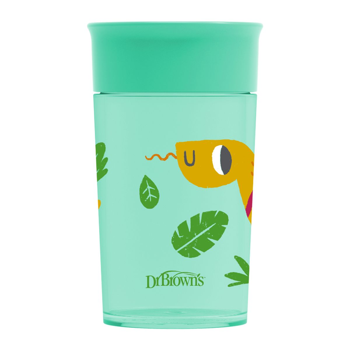 DR BROWN'S - Vaso 360° Antiderrames sin asas 300ml 9M+ Verde Dr Brown´s
