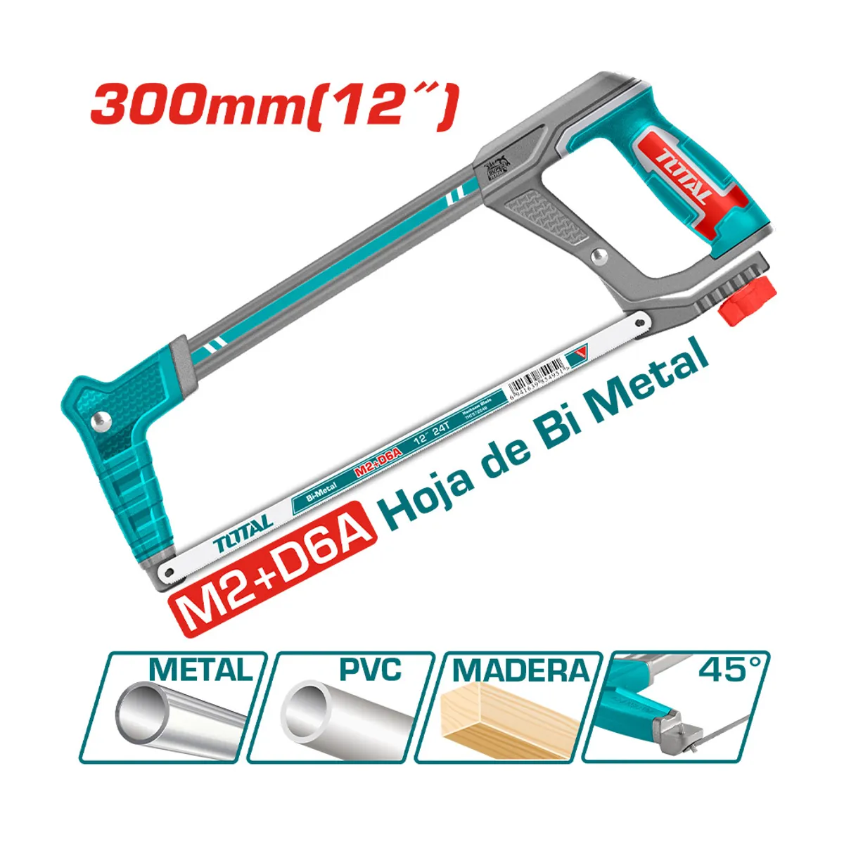 TOTAL TOOLS - Marco de Sierra 300mm 12 Total
