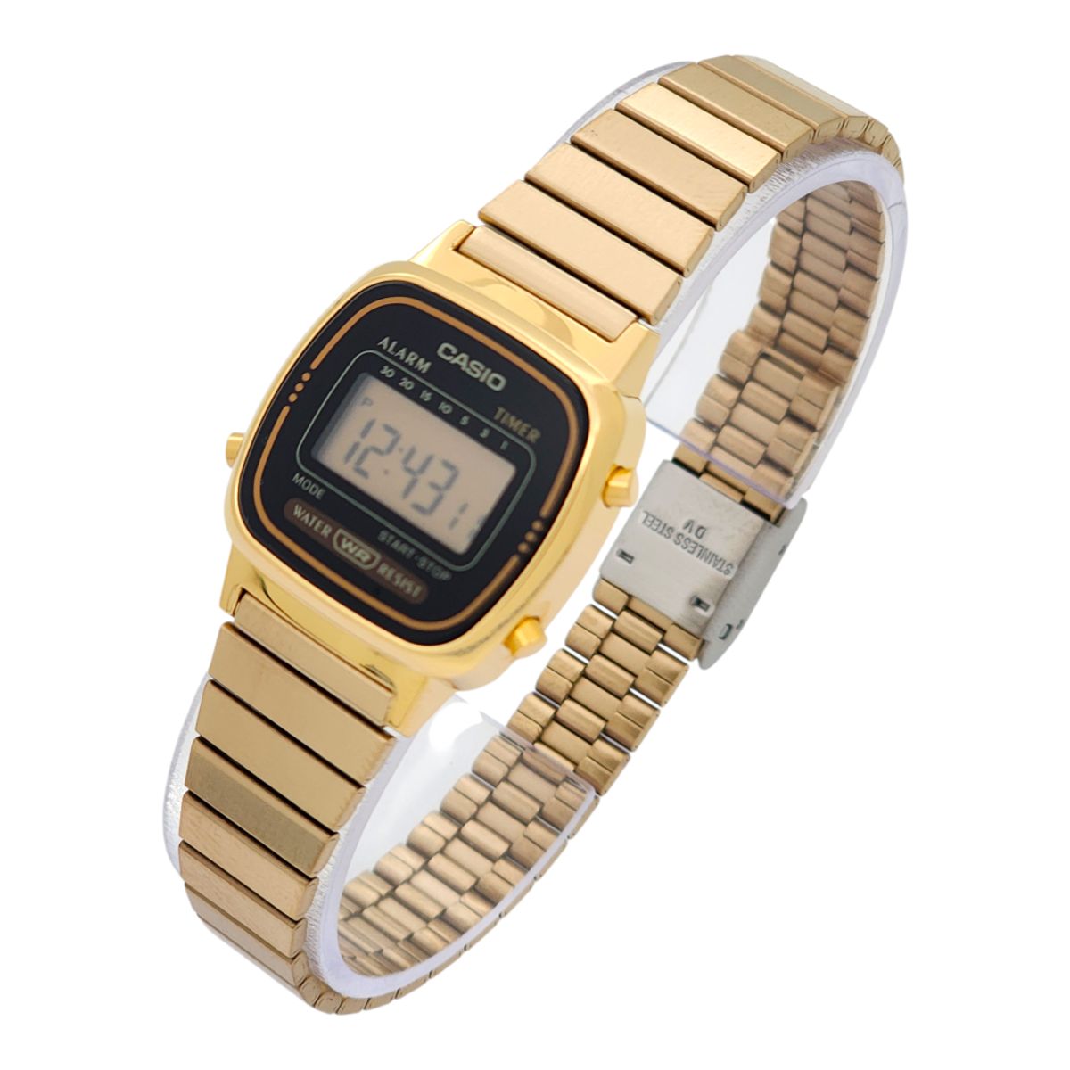 CASIO - Reloj Casio dama LA-670WGA-1 acero dorado marcos dorado