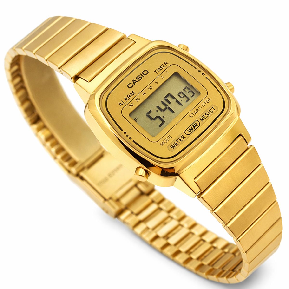 CASIO - Reloj Casio dama LA-670WGA-9 acero dorado