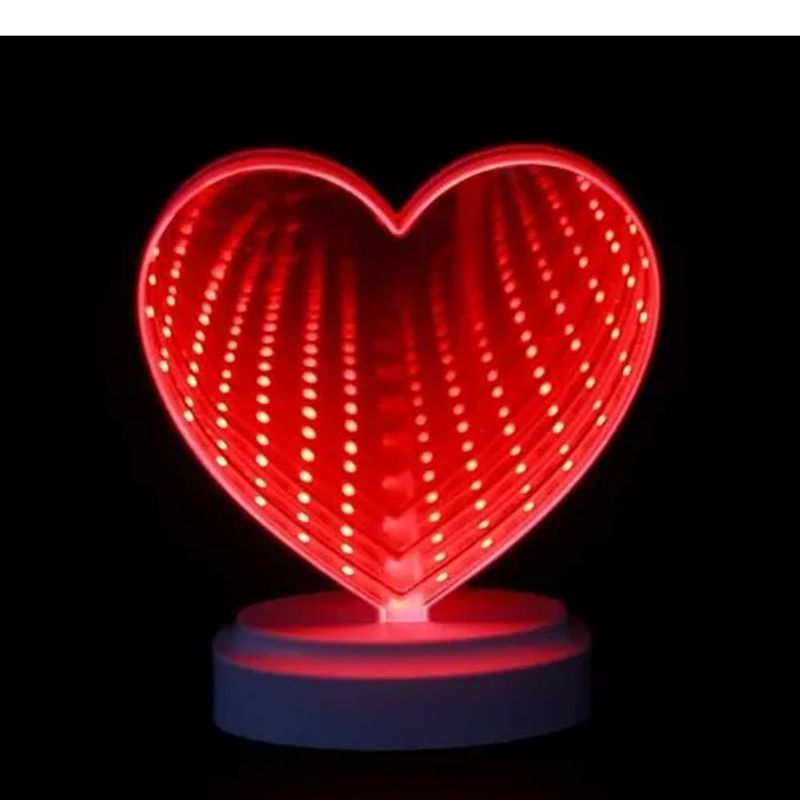 IRM - Lampara Luz Led Forma De Corazón escritorio Mesa