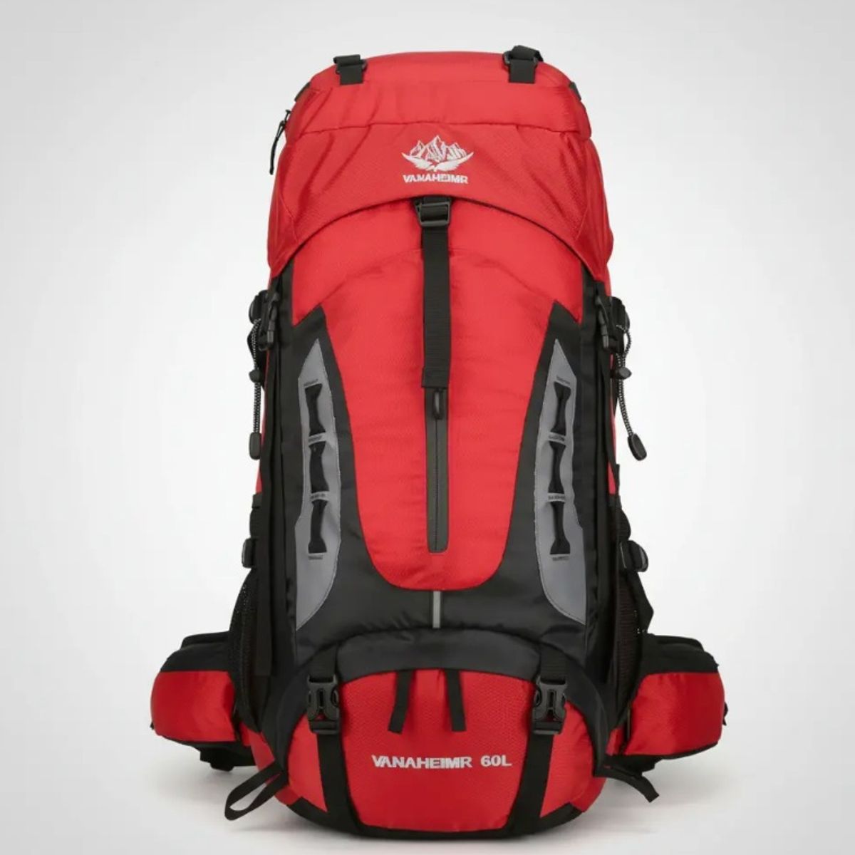 GENERICO - Mochila Trekking 60 LT Rojo