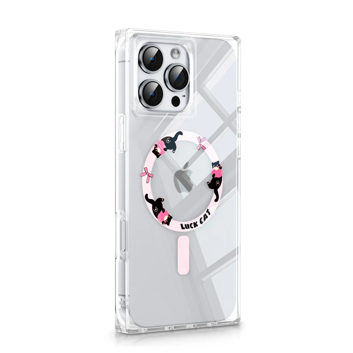 KBOD - Carcasa Para Teléfonos Kbod Blox Pet A90 Diseños Gatos Rosa Para iPhone 15