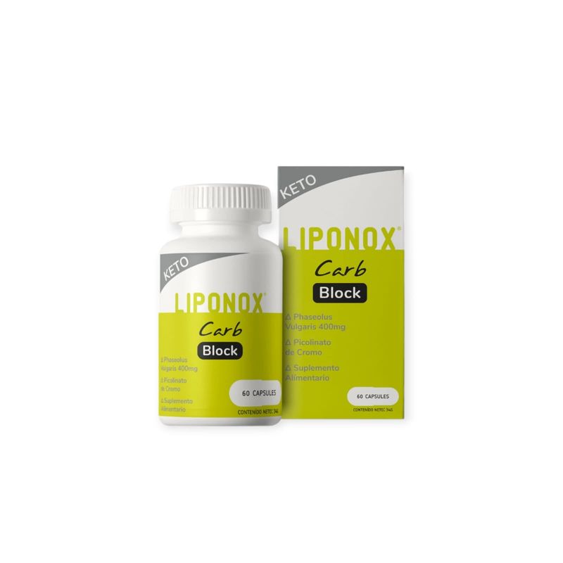 LIPONOX - BLOQUEADOR DE CARBOHIDRATOS 60CPS - LIPONOX