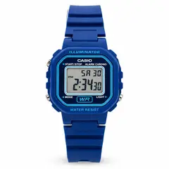 CASIO - Reloj dama LA-20WH-2A correa resina azul