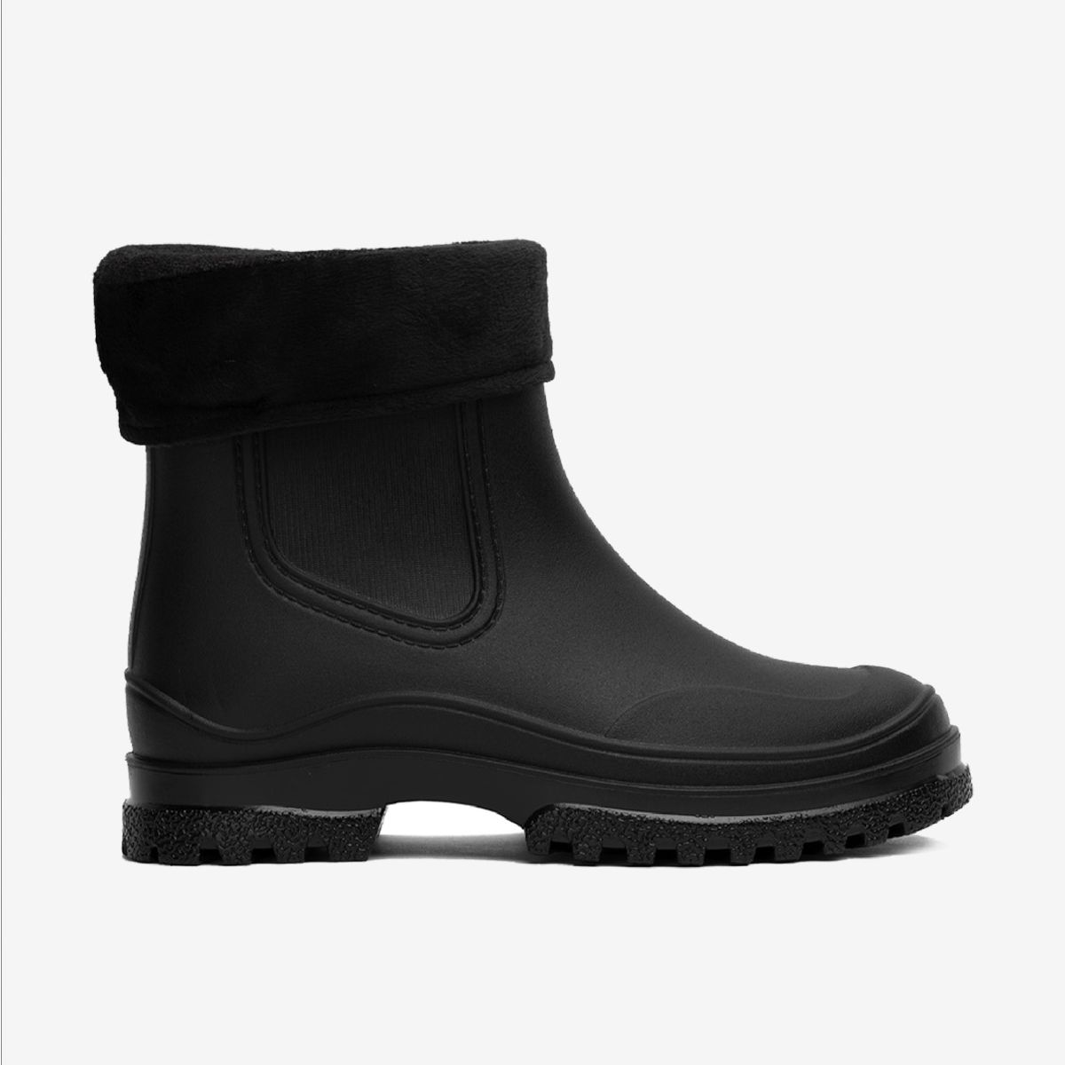CHINITOWN - Bota de Agua Mujer Full Negro Arco Chinitown
