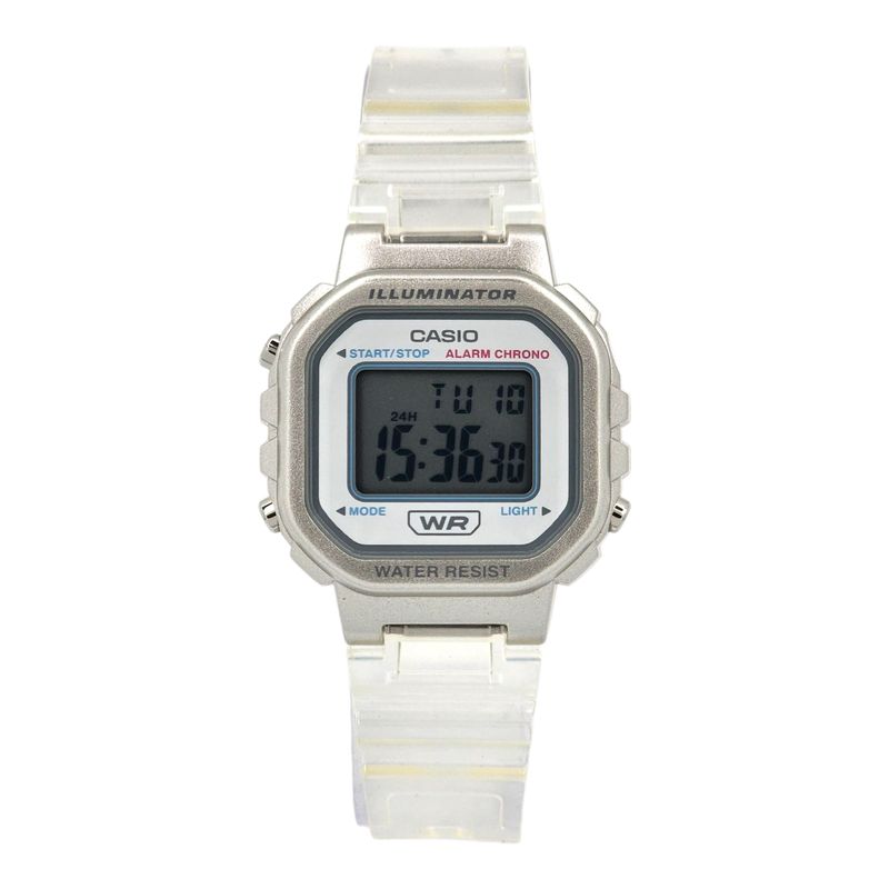 CASIO - Reloj Casio dama LA-20WHS-7A correa resina transparente