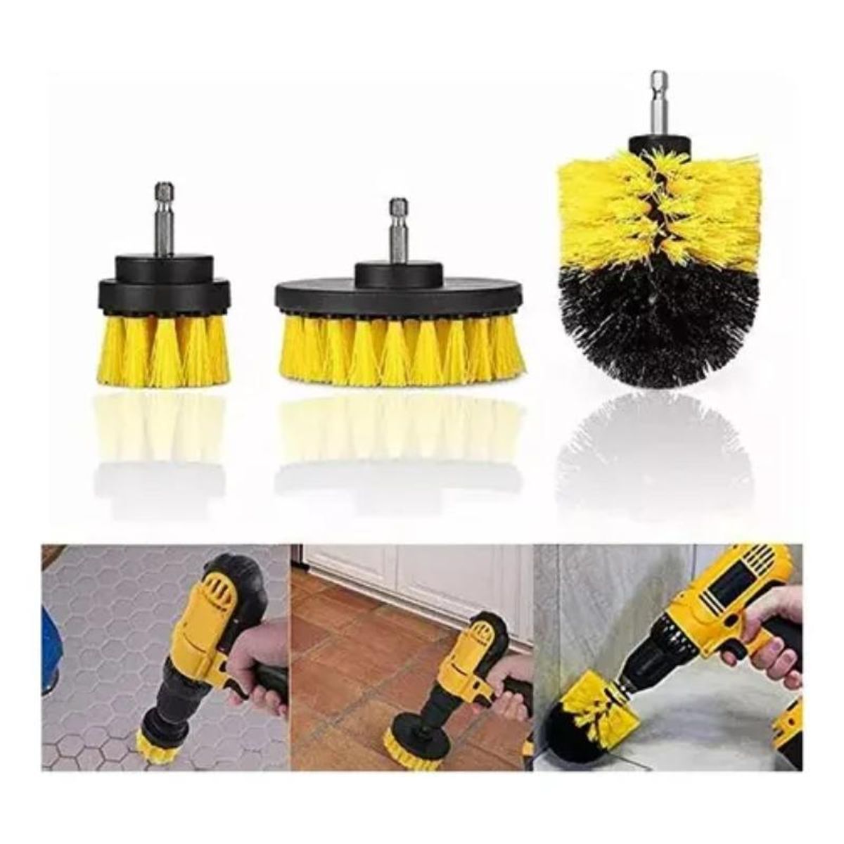 GENERICO - Cepillos Para Baño Taladro Escobillas Cocina Hogar