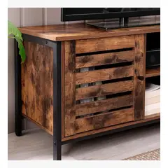 CORI CORI - Rack de TV Rustik Madera Oscura Walnut