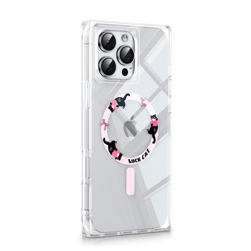 KBOD - Carcasa Para Teléfonos Kbod Blox Pet A90 Diseños Gatos Rosa Para iPhone 16 Pro Max