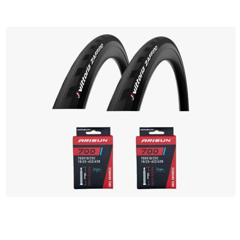 VITTORIA - Pack 2 X Neumatico Bicicleta Vittoria 700x25 Zaffiro+camaras
