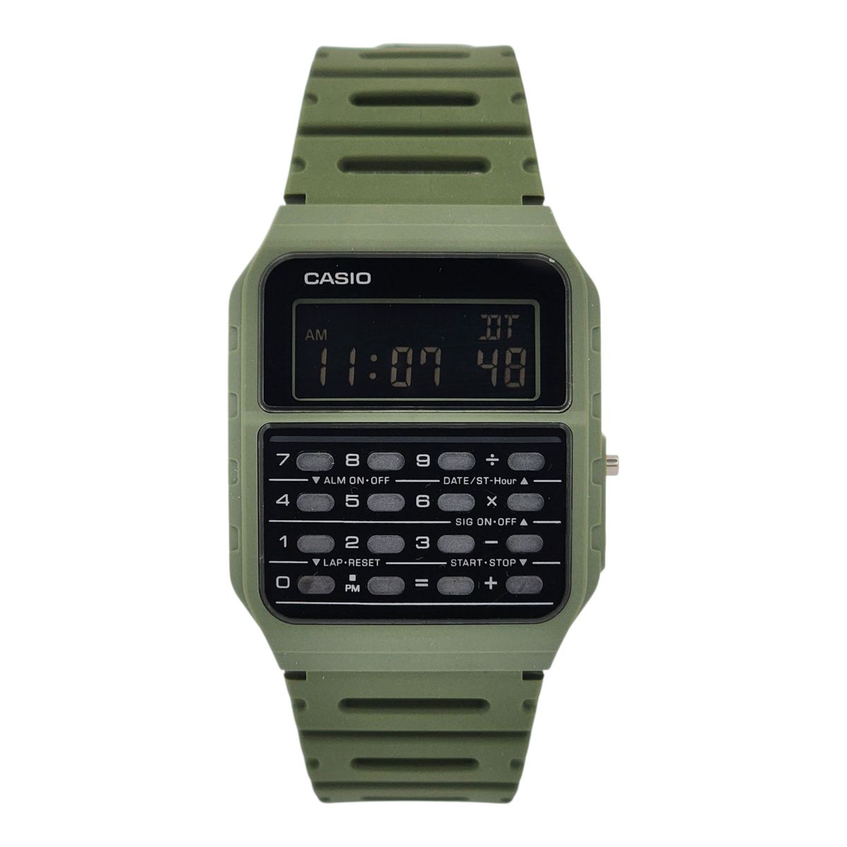 CASIO - Reloj Casio unisex CA-53WF-3B calculadora correa resina verde