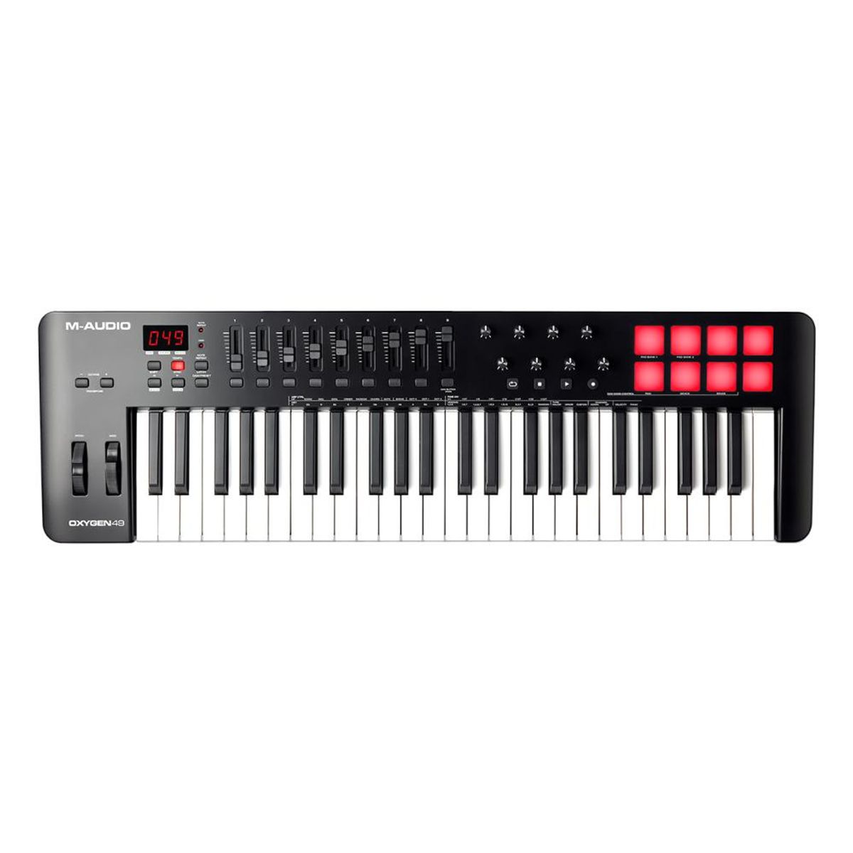 M AUDIO - Controlador MIDI M-Audio Oxygen 49 MKV - Negro