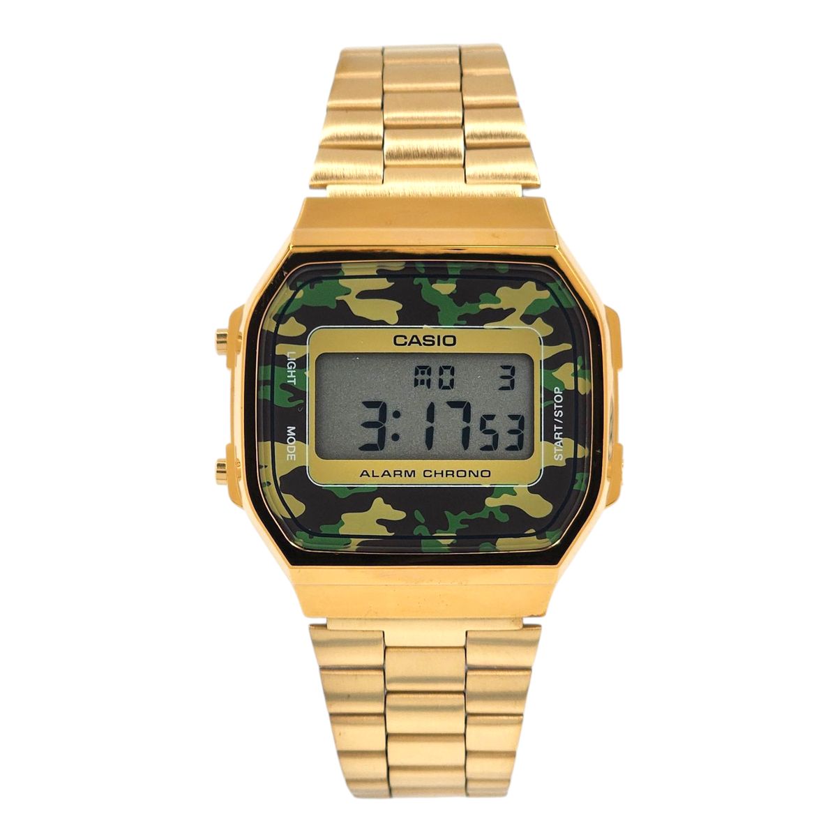 CASIO - Reloj Casio caballero A-168WEGC-3 correa resina dorado
