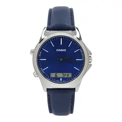 CASIO - Reloj caballero MTP-VC01L-2E correa cuero azul