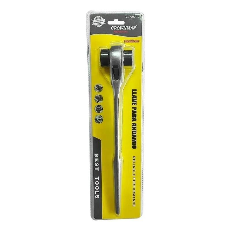 GENERICO - Llave Carraca Andamios Chicharra 19 Mm Y 22 Mm Profesional