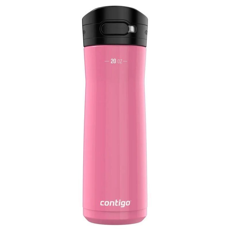 CONTIGO - Jackson Chill Autopop Botella de Agua Acero Inoxidable 590ml Rosado