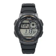 CASIO - Reloj caballero AE-1000W-1AV correa resina negro fondo gris