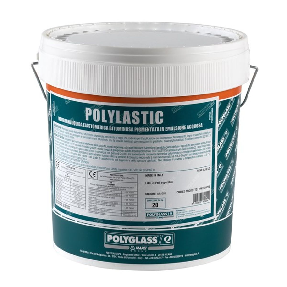 Impermeabilizante Polylastic gris 20 kg, marca POLYGLASS - Foto Principal