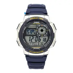 CASIO - Reloj caballero AE-1000W-2AV correa resina azul fondo gris