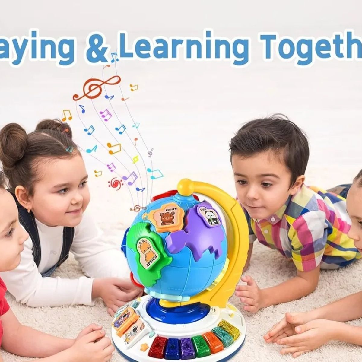 GENERICO - Globo Terráqueo Educativo Interactivo Infantil con Luces y Sonidos Didáctico