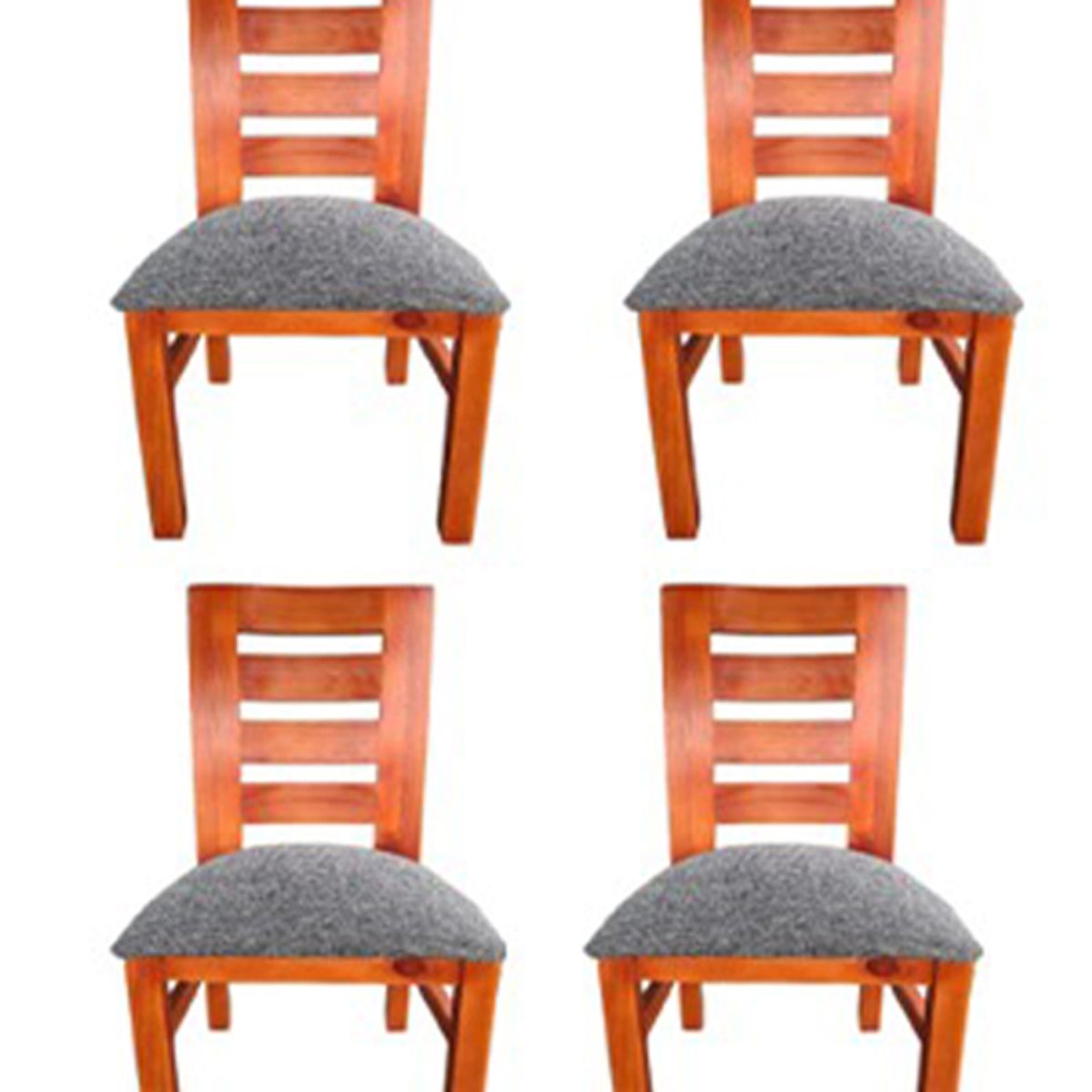 GENERICO - Pack 4 sillas Birka Koliat caramelo