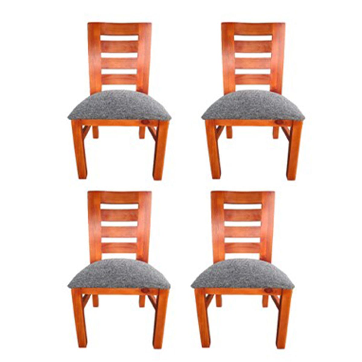 GENERICO - Pack 4 sillas Birka Koliat caramelo