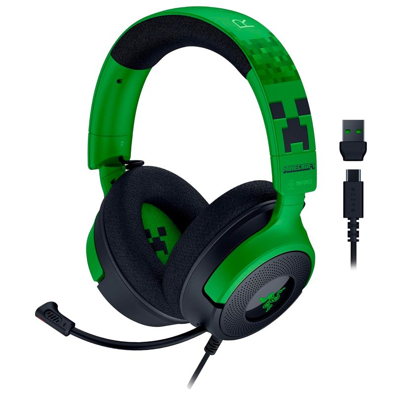 RAZER - Audífonos Gamer Razer Kraken V4 X Minecraft Edition