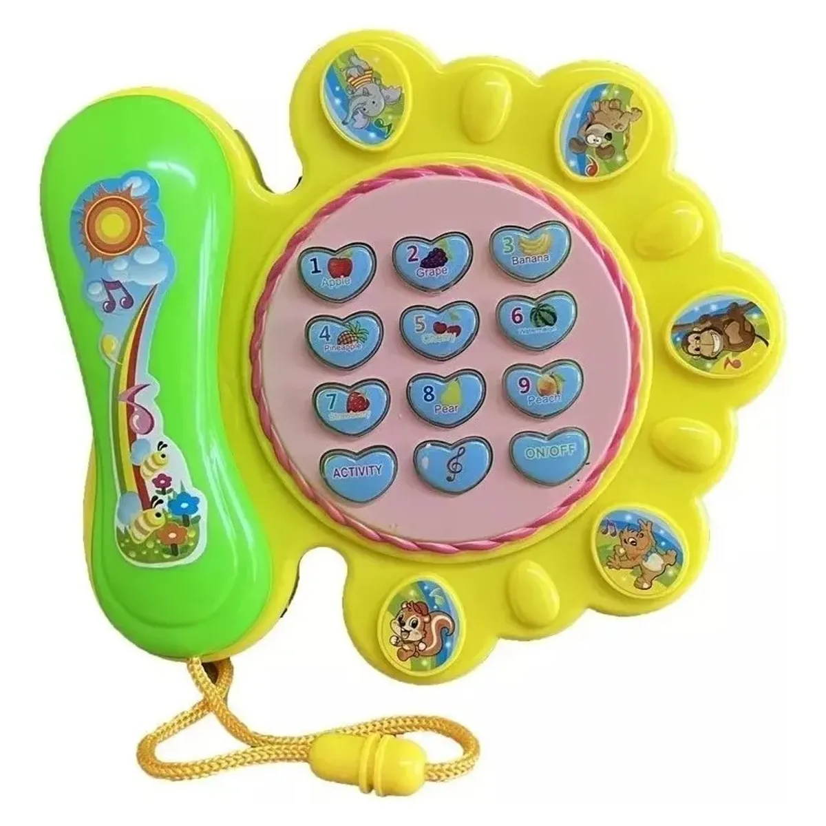 GENERICO - Juguete Telefono Didáctico Sonido Para Niños Bebe