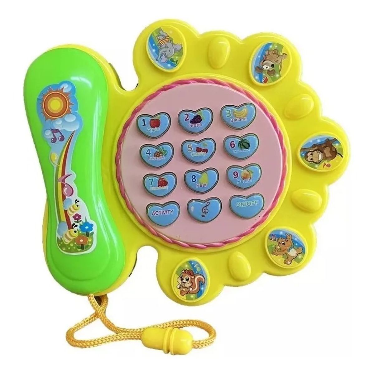 GENERICO - Juguete Telefono Didáctico Sonido Para Niños Bebe
