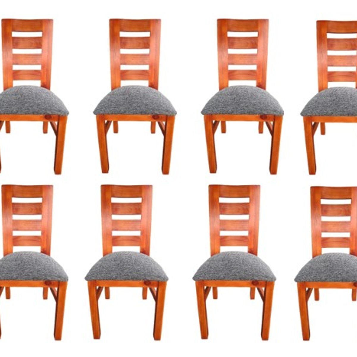 GENERICO - Pack 8 sillas Birka Koliat caramelo