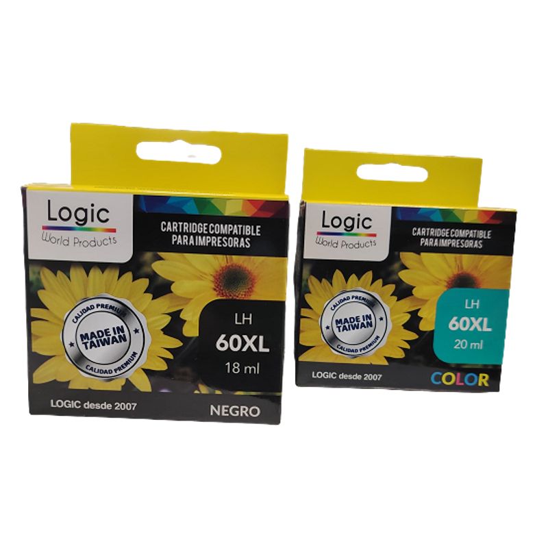 LOGIC - Pack cartuchos 60XL Logic