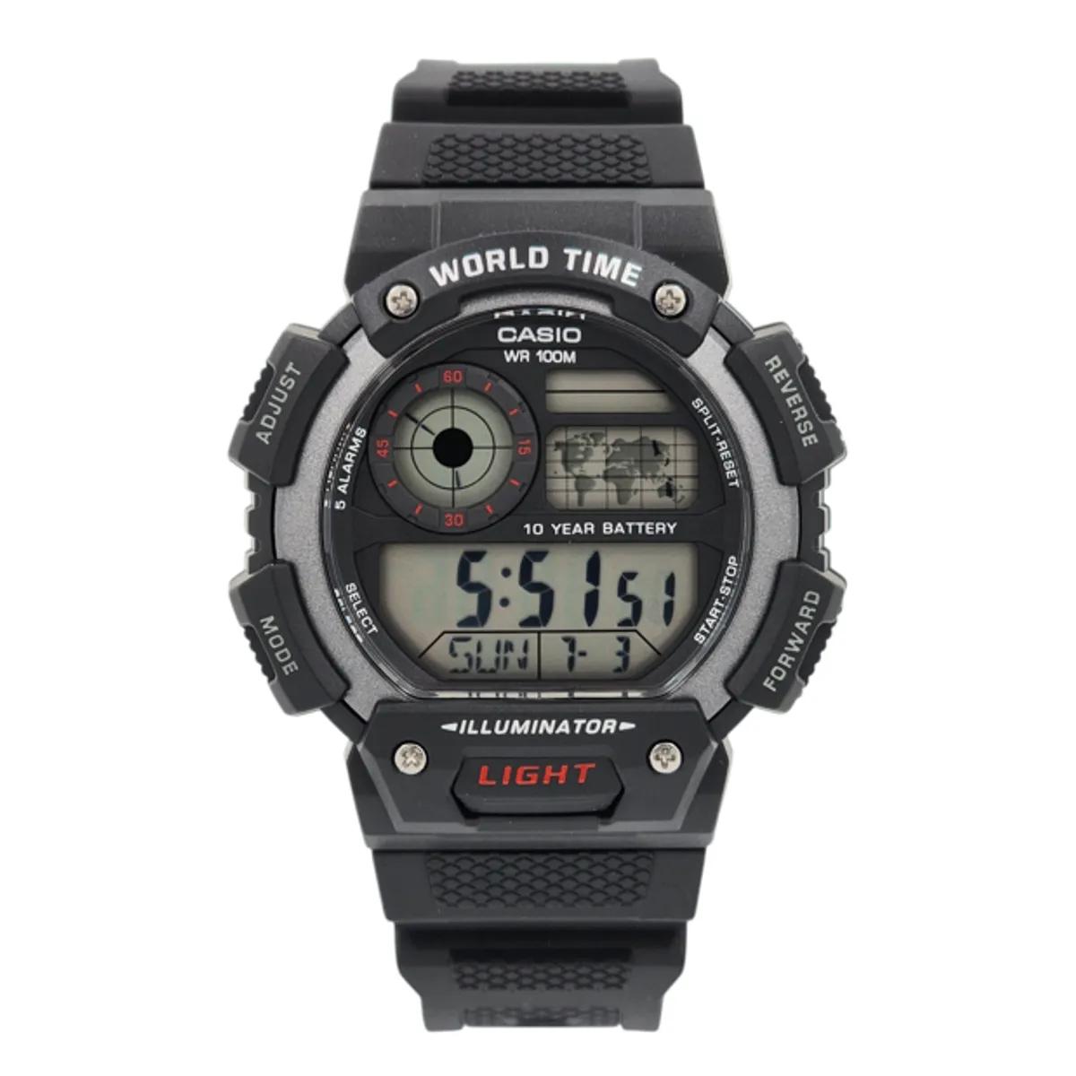 CASIO - Reloj Casio caballero AE-1400WH-1AV correa resina negro deportivo