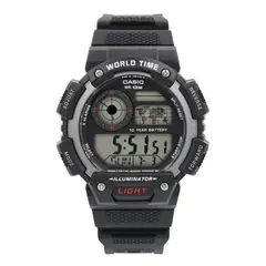 CASIO - Reloj caballero AE-1400WH-1AV correa resina negro deportivo