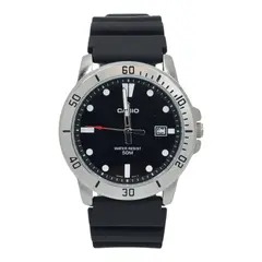 CASIO - Reloj caballero MTP-VD01-1EV correa resina negro