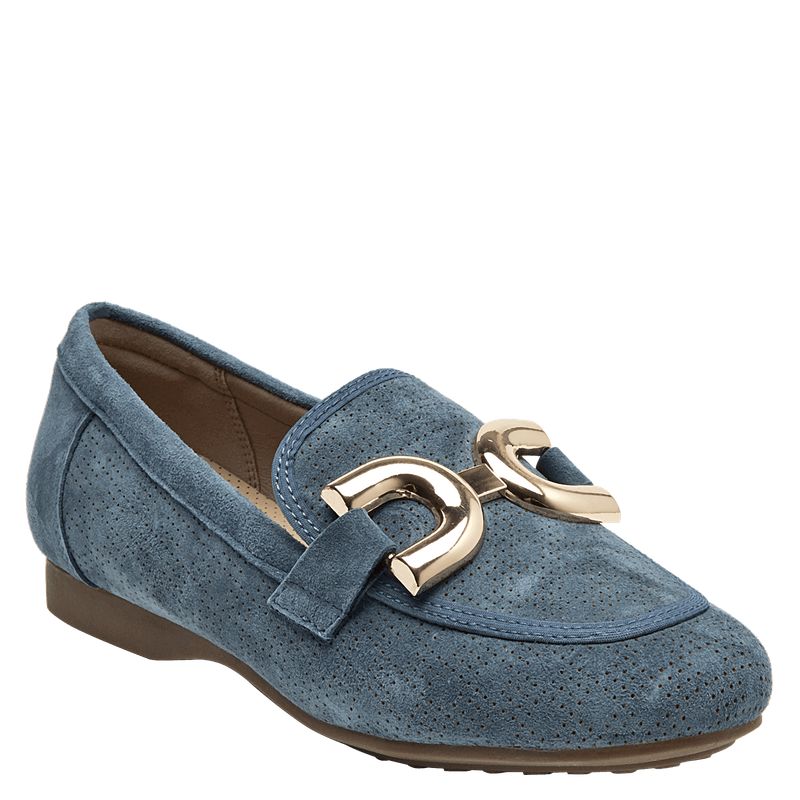POLLINI - Mocasin Mujer Casual Celeste Pollini