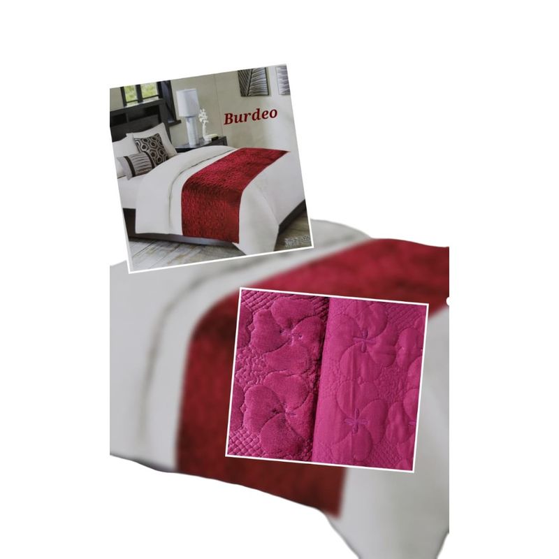 ANGELES DEL HOGAR - PIECERA PLUSH PARA CAMA DE 2P Y KING 210X90 CM