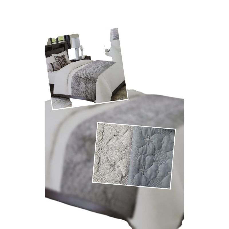 ANGELES DEL HOGAR - PIECERA PLUSH PARA CAMA DE 2P Y KING 210X90 CM