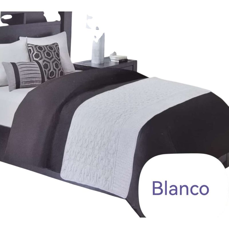 ANGELES DEL HOGAR - PIECERA PLUSH PARA CAMA DE 2P Y KING 210X90 CM