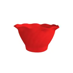 GENERICO - Set de 6 Pocillos Remolino Rojos 150 cc