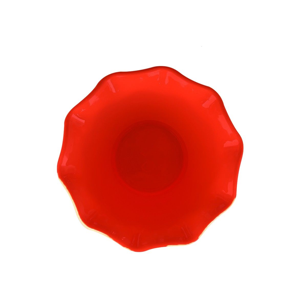 GENERICO - Set de 6 Pocillos Remolino Rojos 150 cc