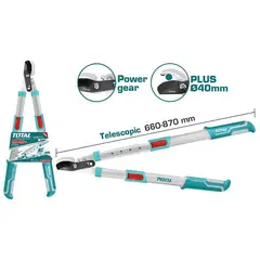 TOTAL TOOLS - Tijera de Podar Telescopica 40 mm Total