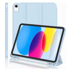 GENERICO - Funda Para New iPad 11 Generación Con Ranura Lápiz - Celeste