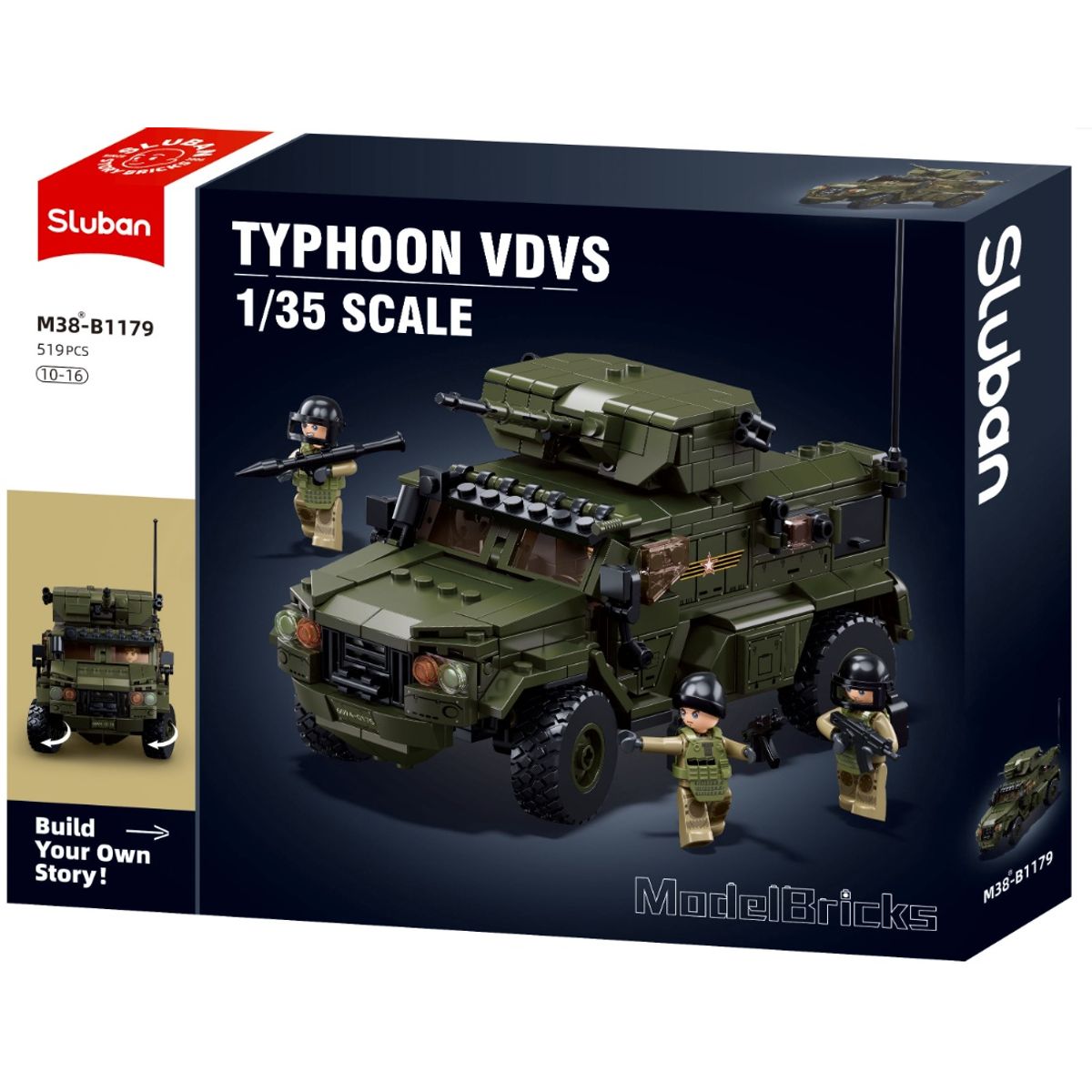 SLUBAN - Jeep Tanque Typhoons VDV Ejercito Ruso compatible Lego